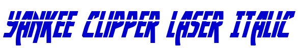 Yankee Clipper Laser Italic police de caractère